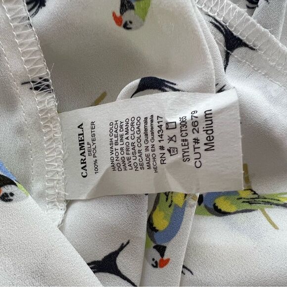 Fab’rik tropical print tiered ruffle summer top size M NWT - Picture 4 of 8